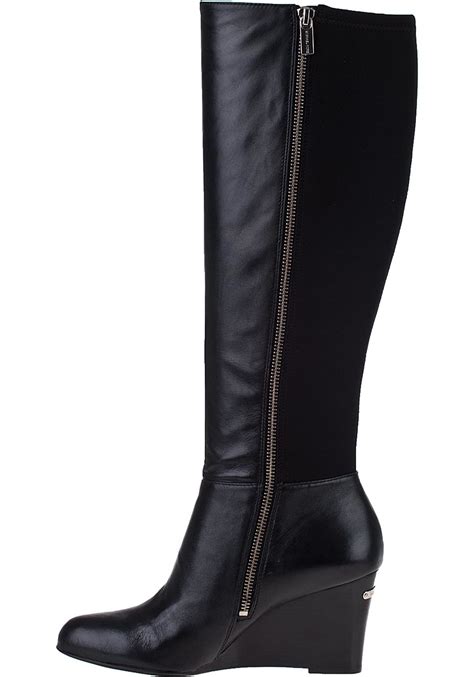 michael kors wedge tall boot|zappos Michael Kors boots.